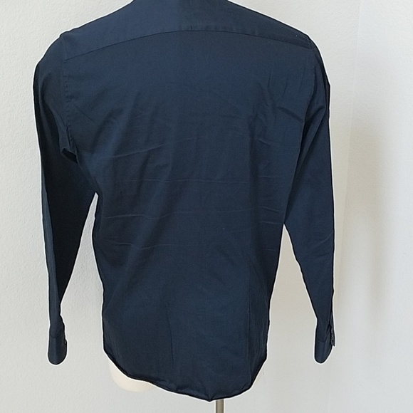 Ted Baker Mens Navy Blue Dress Shirt - Picture 3 of 5